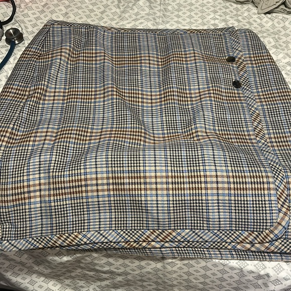 Talbots Blue and Brown Checkered Skirt Suit - 18W - Picture 7 of 10